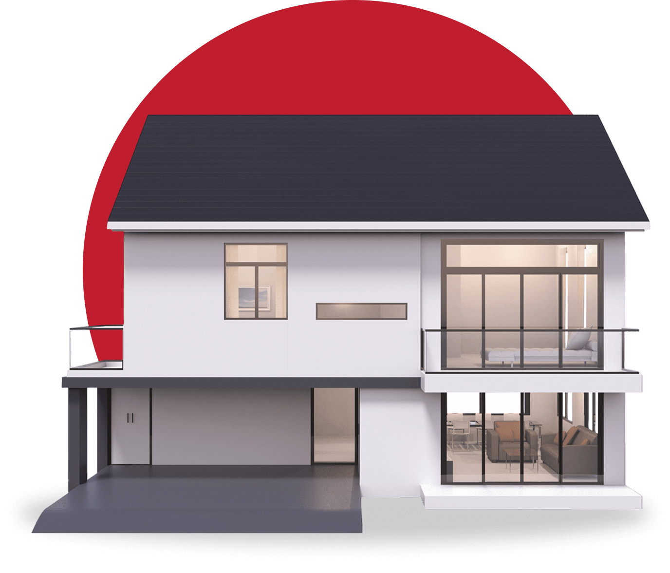 Contemporary two-story house design